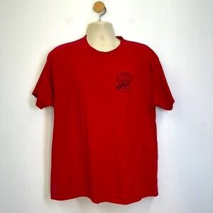 Harley Davidson - 2012 StAugustine FL Alligator Riding Motorcycle Red T Shirt XL